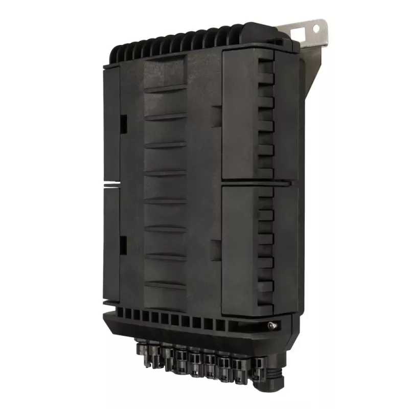 Caja de terminación de fibra óptica Extralink POLA 16 fibras, carcasa ABS, negra