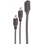 Cable USB ShiverPeaks BS13-20022 0,3 m USB-C Mini-USB B Negro