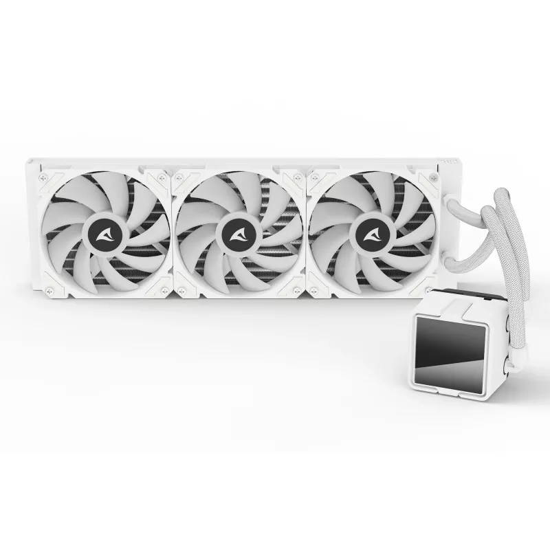 Refrigeración líquida todo en uno para CPU Sharkoon S60 ARGB blanca radiador de 360 mm
