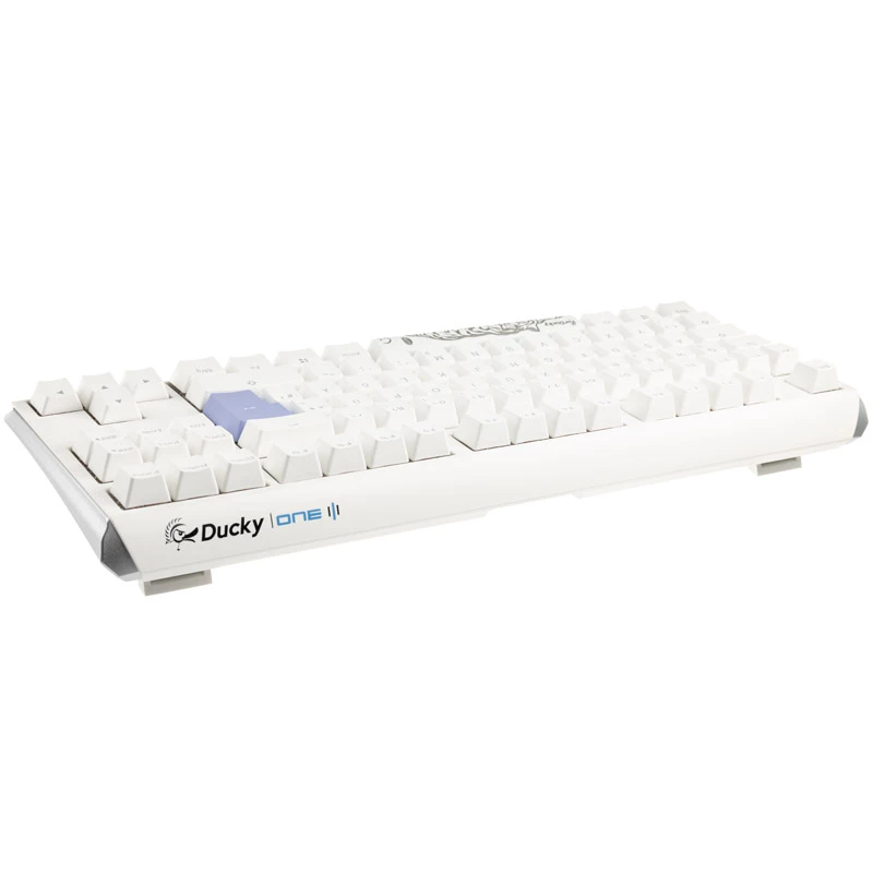 Ducky One 3 Classic Pure Blanco TKL Gaming RGB LED - Teclado MX-Brown USB Alemán Blanco (DKON2187ST-BDEPDPWWWSC1)