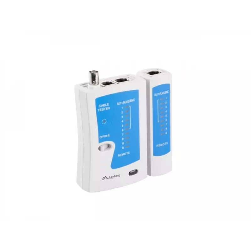 Comprobador de cables de red Lanberg NT-0401 comprobador de cables UTP/STP azul, blanco