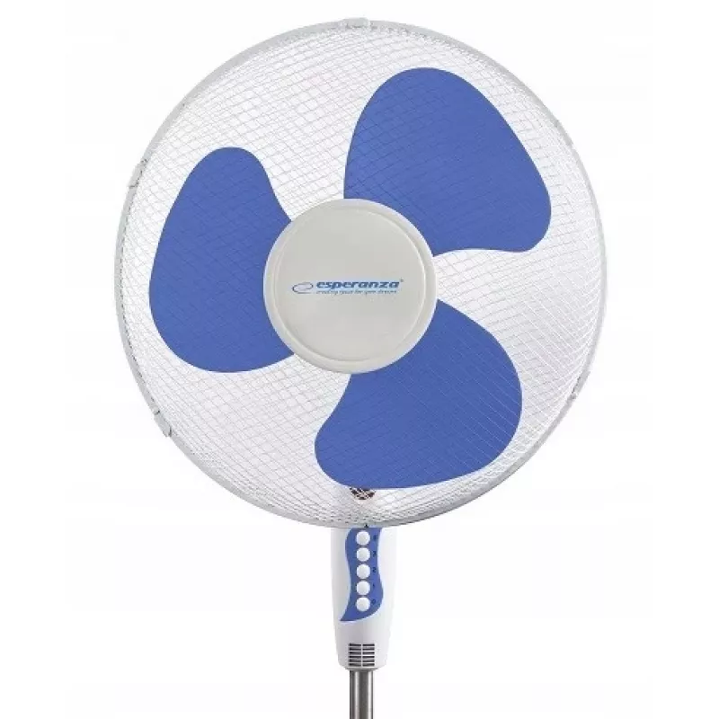 Ventilador doméstico ESPERANZA EHF001WB — 40 cm, 3 velocidades, de pie, altura ajustable, oscilante