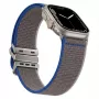 Correa GUAN Premium para Apple Watch 42/44/45/46/49 mm – Gris azulado compatible con Series 1–3