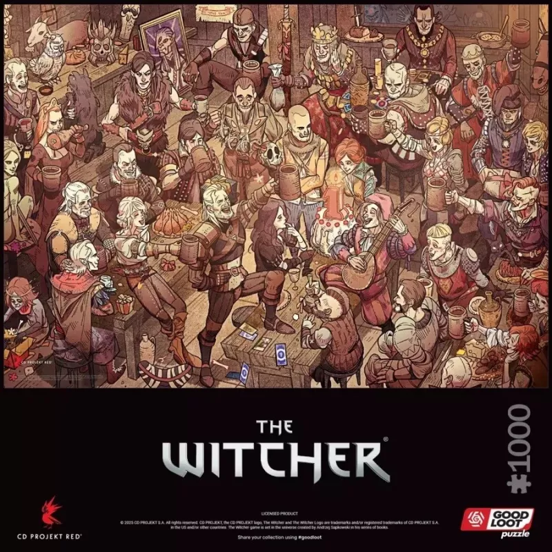 Puzle Good Loot Gaming Puzzle: The Witcher (Wiedźmin) cumpleaños, 1000 piezas