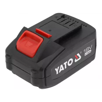 Batería para herramientas inalámbricas YATO YT-828463 — Li-Ion 18V 4Ah, rojo, indicador de carga