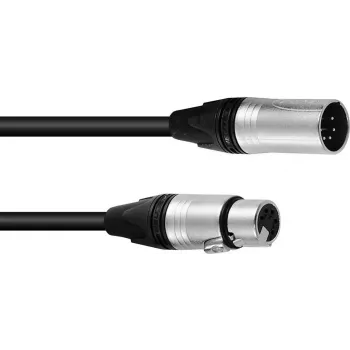 Cable DMX XLR de 5 pines PSSO 20 m con conectores Neutrik