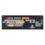 Teclado Logickeyboard LKB-EDIUS-A2PC-FR universal USB AZERTY francés Negro