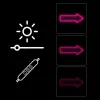Lámpara de pared flecha de neón MANTA SNL107PK – cartel de flecha LED decorativo rosa