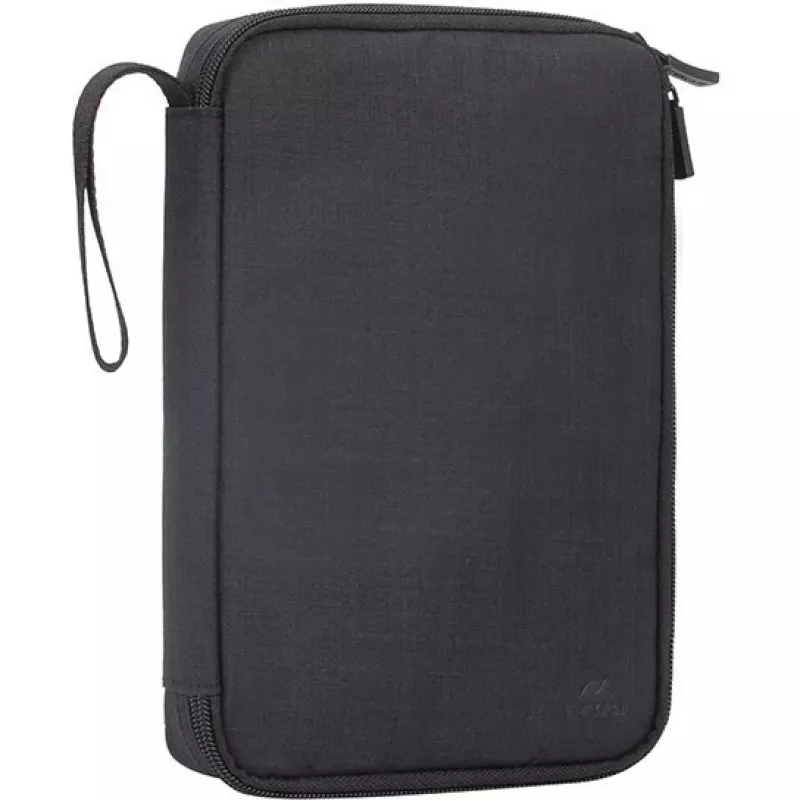 Bolso bandolera Rivacase 5632 Poliéster Negro Hombre