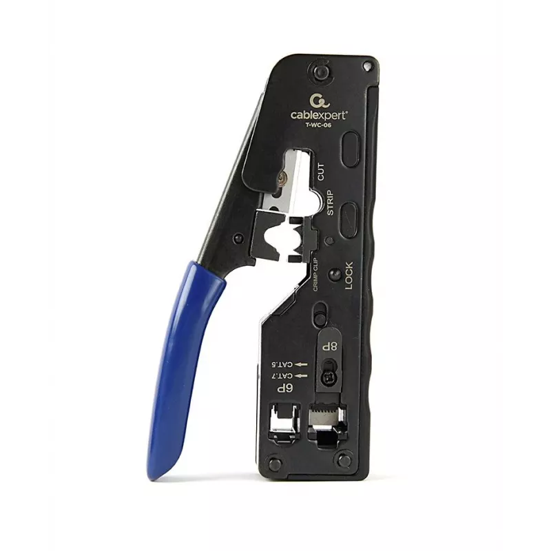 Herramienta de crimpado GEMBIRD T-WC-06 para conectores RJ45, RJ12 y RJ11