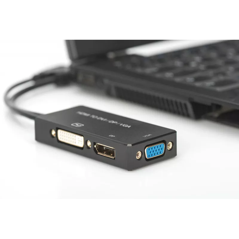 Adaptador HDMI 3en1 Digitus AK-330403-002-S