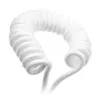 Cable en espiral USB Ducky White Edition DACOC2-WHT1, desmontable, diseño en espiral blanco