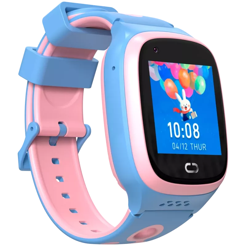 Reloj infantil Canyon ZEFIR KW-49 E-SIM 4G GPS WiFi vídeo música juegos aprender inglés, rosa y azul