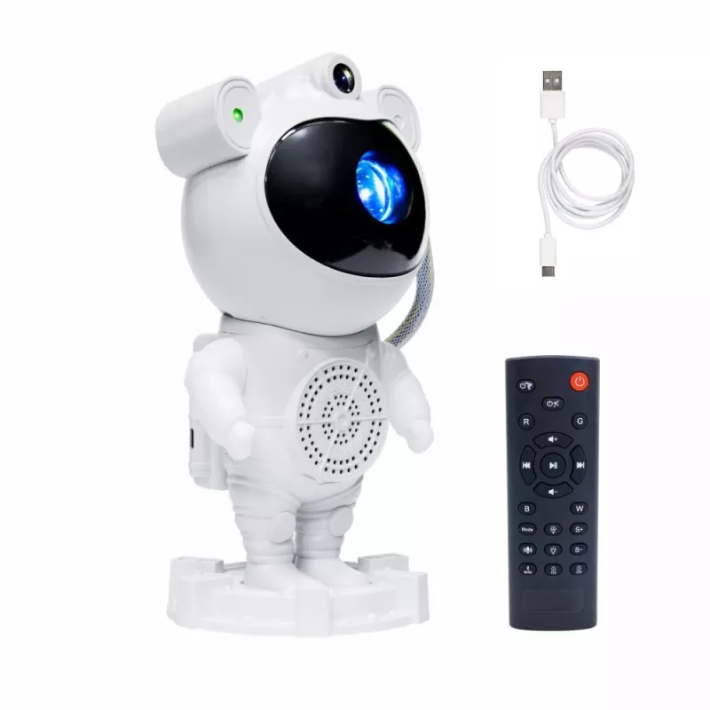 Lámpara proyector de estrellas Hawk HW-STAR01 con altavoz integrado — proyector de luz de galaxias