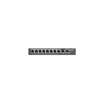 Switch L2 gestionado RUIJIE RG-ES210GS-P — 10x Gigabit RJ-45, 2x SFP, 8x puertos PoE+, presupuesto PoE 120W, gestionado en la nube