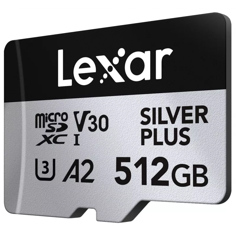 Memoria flash Lexar 512 GB UHS-I microSDXC SILVER PLUS