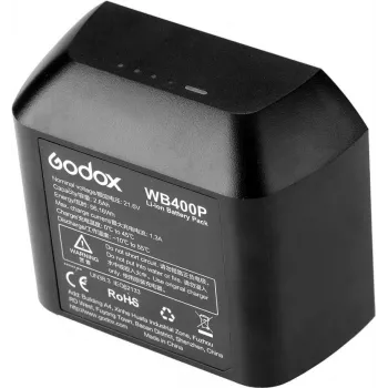 Accesorio de flash para cámara Godox WB400P batería de ion de litio 2600 mAh 21,6 V