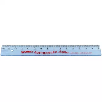 Regla WEDO 15 cm para zurdos KUM Lefty L1 Softie Flex (521753)