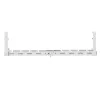 Organizador de cables Maclean bajo el escritorio, carga máx. 5 kg, máx. 728 mm, blanco, MC-103 W