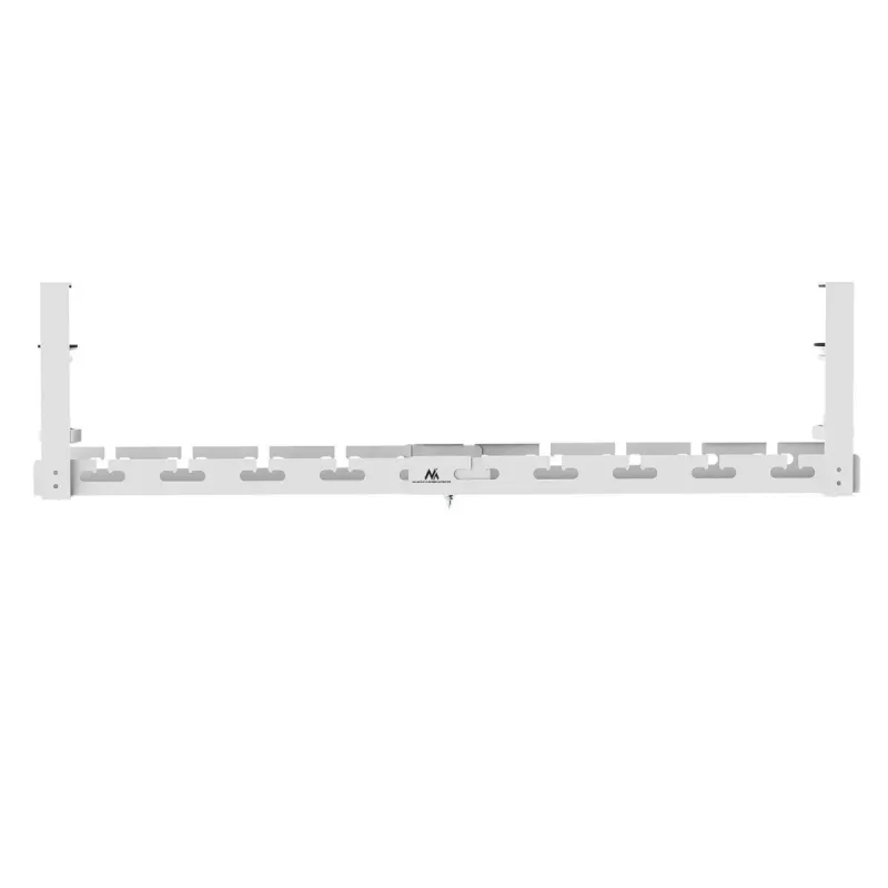 Organizador de cables Maclean bajo el escritorio, carga máx. 5 kg, máx. 728 mm, blanco, MC-103 W