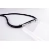 Collar para teléfono Lookabe para iPhone 7/8 Plus — cadena dorada, funda negra