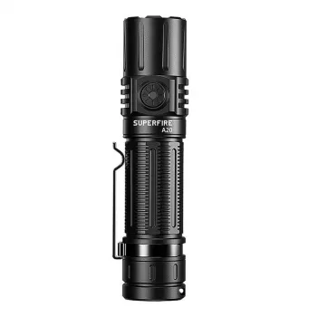 Linterna LED de mano Superfire A20 — 1700 lm de potencia, alcance de 300 m