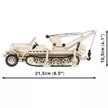 Bloques Cobi Sd.Kfz. 9/1 Famo — modelo de la Segunda Guerra Mundial, 498 piezas, multicolor