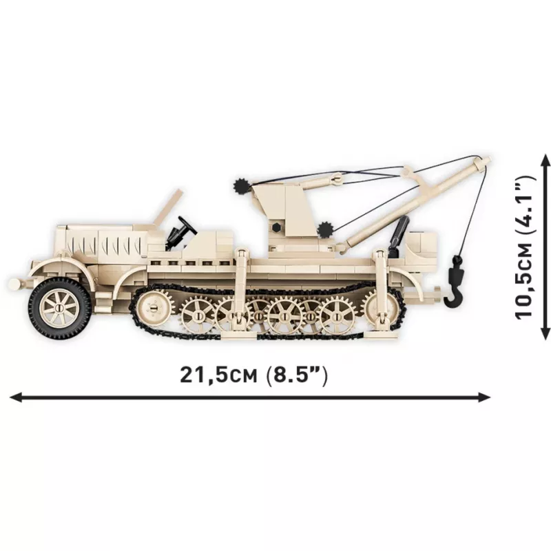 Bloques Cobi Sd.Kfz. 9/1 Famo — modelo de la Segunda Guerra Mundial, 498 piezas, multicolor