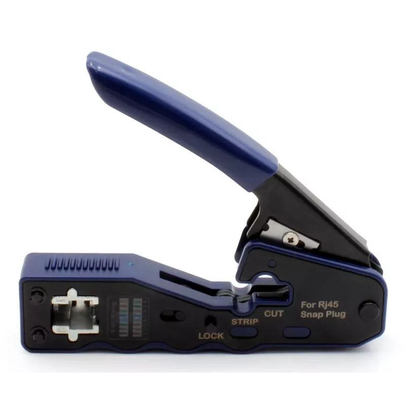Crimpadora para conectores pasantes RJ45 (8P8C) cat.5e/cat.6