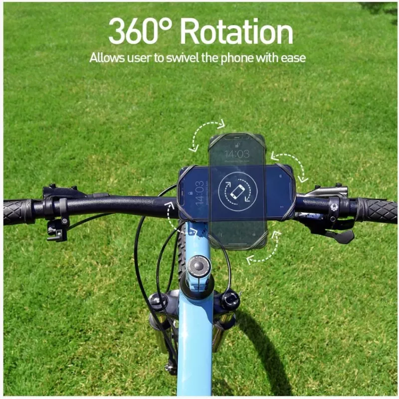 Soporte para móvil de bicicleta Tellur BPH100 negro – soporte de manillar para smartphones, ajustable