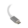 SilverStone SST-EP08C - Adaptador USB 3.1 Type-C a HDMI/USB Type C/USB Type A - Plata