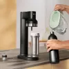 Botella de carbonatación BRITA 650 ml, acero inoxidable, negra, apta para lavavajillas