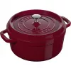 Cocotte redonda de hierro fundido Staub La Cocotte 3,85 L, burdeos