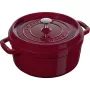 Cocotte redonda de hierro fundido Staub La Cocotte 3,85 L, burdeos