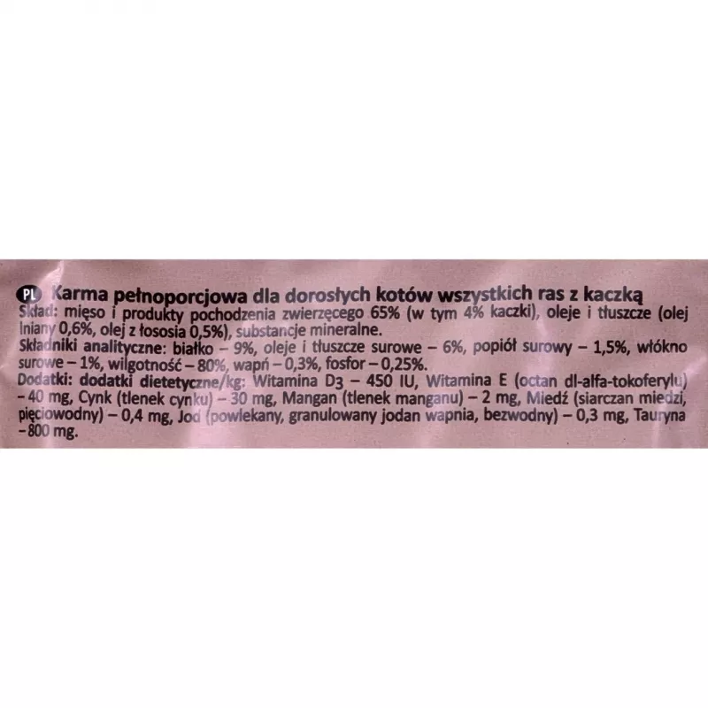 RAFI Cat Adult con pato - Comida húmeda para gatos - 100g