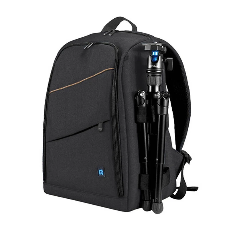 Mochila Puluz PU5011B impermeable negra — bolsa para cámara/accesorios, mochila compacta de protección