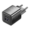Cargador rápido de pared Vention FEQB0-EU 30W, 1x USB-C, negro — para smartphone, tablet, smartwatch, auriculares