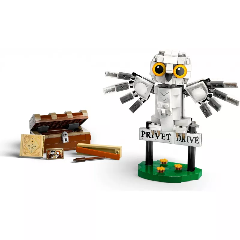 LEGO Harry Potter modelo construible de Hedwig en Privet Drive 76425 — 337 piezas, 100 mm de altura, edad recomendada a partir de 7 años