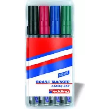 Rotulador permanente punta fina Edding 250 multicolor