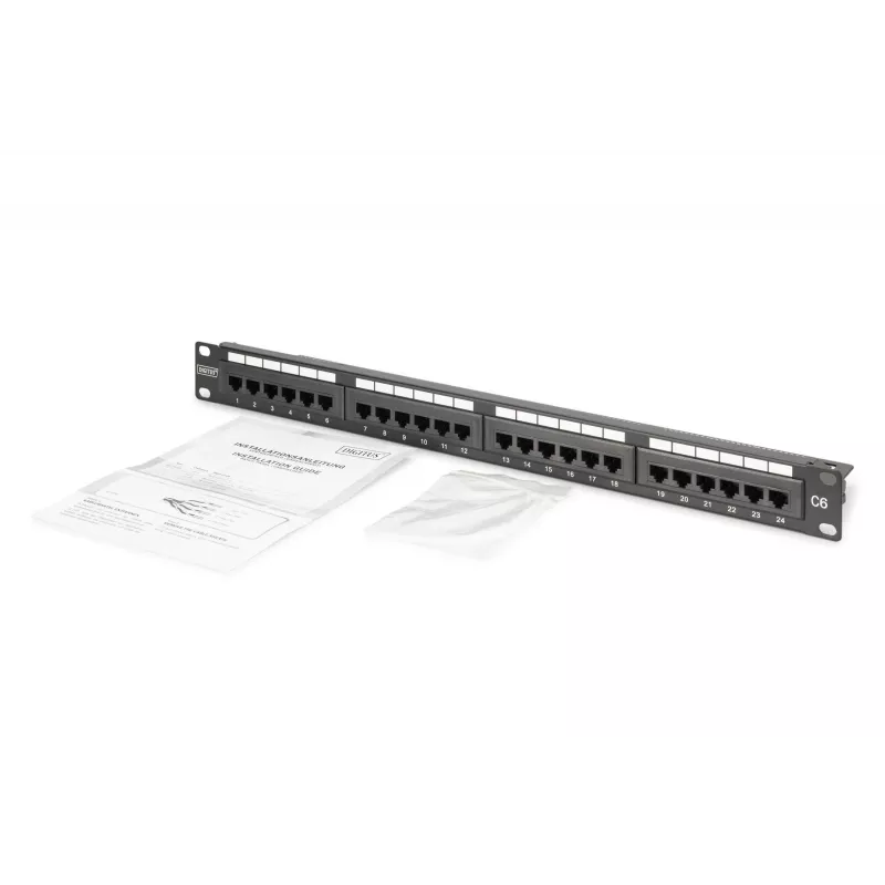 Digitus panel de parcheo CAT 6 no apantallado DN-91624U-CR