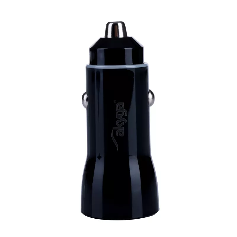 Cargador de coche 12/24V Akyga AK-CH-16 36W USB-A + USB-C PD Quick Charge 3.0 5-12V / 1,5-3A negro