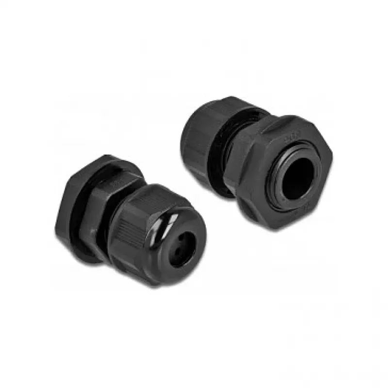Prensaestopas DeLOCK 60379 negro plástico 2 uds.