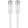 Wentronic Goobay cable de conexión SAT, blanco, 5 m – conector macho F a conector macho F (11725)