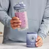 Batidora portátil Ninja BC251EULD — recipiente de 0,57 L, batería 11,1 V, cuchillas de acero inoxidable, lavanda/transparente