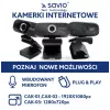 Cámara web Savio USB Full HD con micrófono integrado