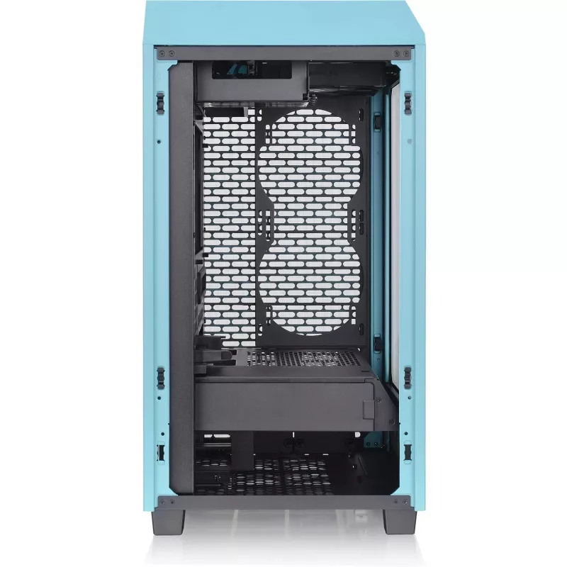 Thermaltake The Tower 200 Turquesa Cristal templado