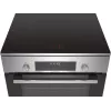 Bosch Cocina HLS79Y351U Serie 6 Placa de inducción, horno eléctrico, acero inoxidable, ancho 60 cm, grill, LCD, 63 L, profundidad 60 cm