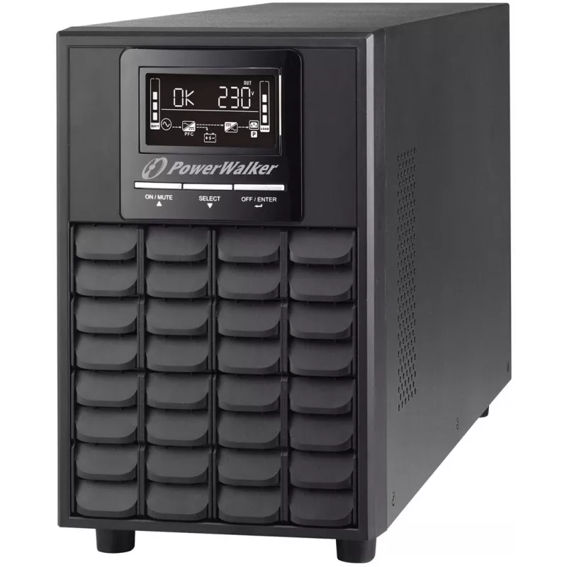 PowerWalker VFI 1000 CG PF1 sistema de alimentación ininterrumpida (SAI) doble conversión (online) 1 kVA 1000 W 4 salidas AC