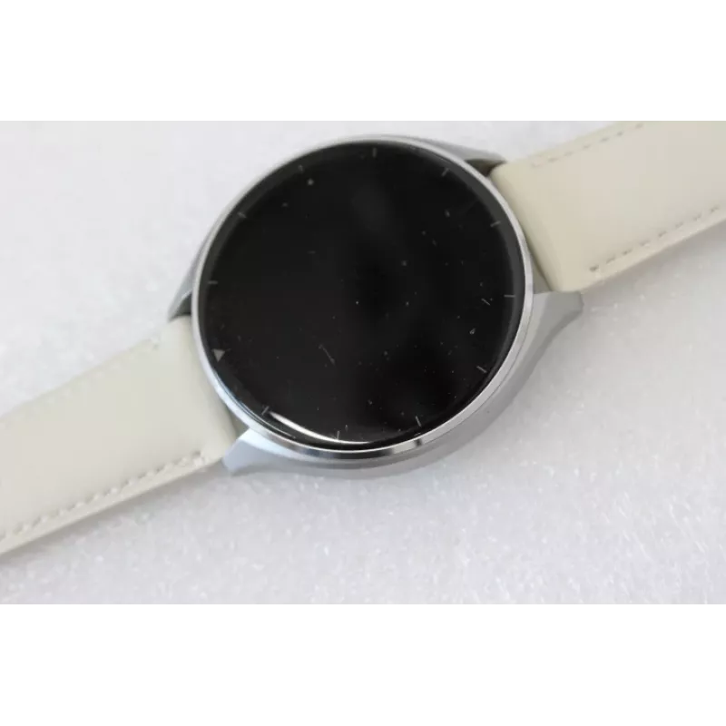 AGOTADO. Xiaomi Watch 2 Titan carcasa gris con correa de piel blanca | AGOTADO. Xiaomi Watch 2 Titan | Smartwatch | GPS (satélite) | AMOLED | 1,43 inch | USADO, ARAÑAZOS EN LA PANTALLA