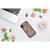 Funda protectora iKins para iPhone XS Max — patrón de rombos, negra